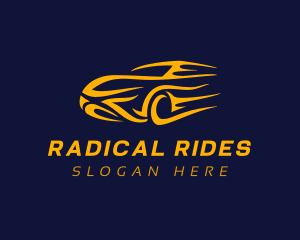 Yellow Car Racing logo design