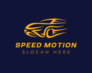 Yellow Car Racing logo design