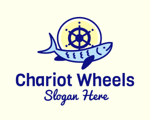 Ship Wheel Tuna logo design