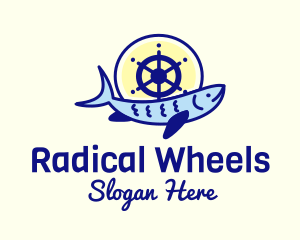 Ship Wheel Tuna logo design