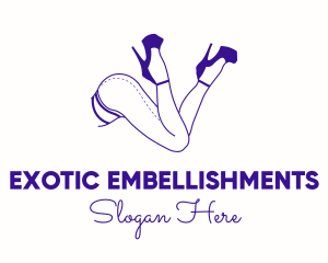 Erotic Model Burlesque logo design