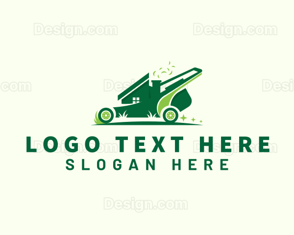 Lawn Mower Home Logo