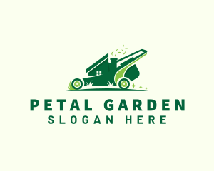 Lawn Mower Home logo design