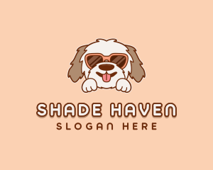 Sunglasses Dog Puppy logo design