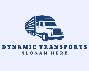 Blue Haulage Trucking logo design