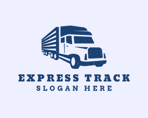 Blue Haulage Trucking logo design