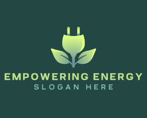 Sustainable Leaf Plug logo design