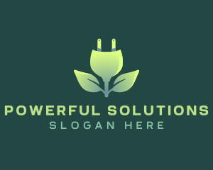 Sustainable Leaf Plug logo design