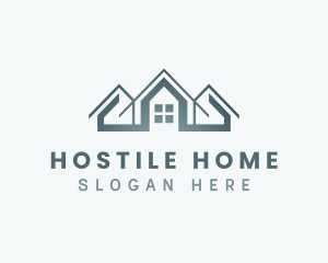 Roof Subdivision Homes logo design