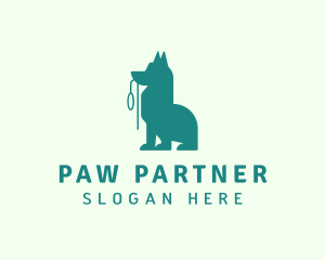 Dog Leash Pet logo design