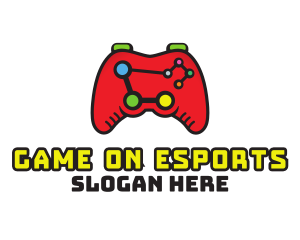 Analytical Esport Gaming Controller logo design