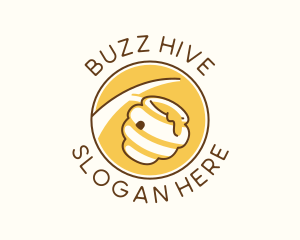 Honeycomb Beehive Apiary logo design