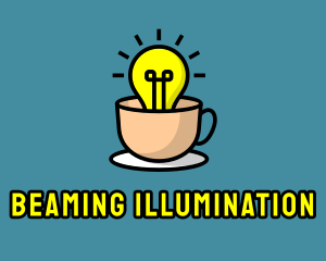 Lightbulb Teacup Cafe logo