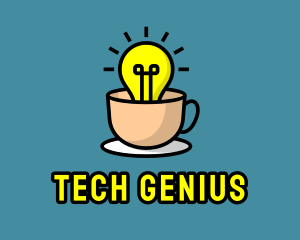 Lightbulb Teacup Cafe logo
