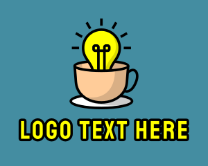 Lightbulb Teacup Cafe logo