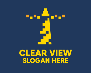 Yellow Pixel Lighthouse logo