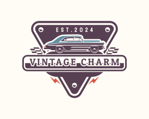 Vintage Car Garage logo design