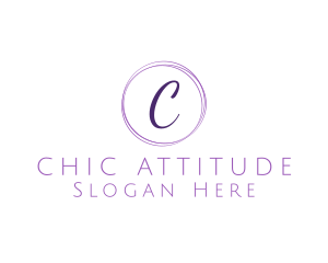 Elegant Cursive Lettermark logo design