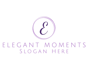 Elegant Cursive Lettermark logo design