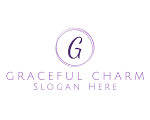 Elegant Cursive Lettermark logo