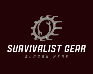 Mechanical Industrial Gear logo design