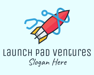 Rocket Stethoscope Launch logo design