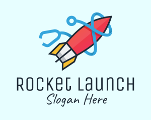 Rocket Stethoscope Launch logo design