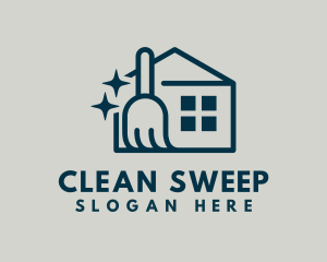 Clean House Mop logo design