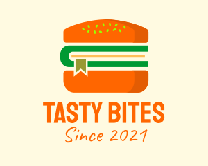 Orange Burger Book logo design