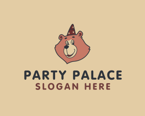 Party Hat Bear logo design