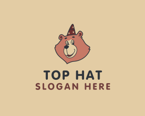 Party Hat Bear logo design