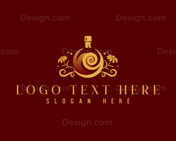 Luxury Floral Perfume Logo