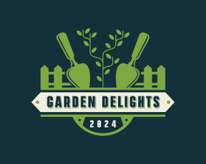 Trowel Gardening Yard logo design