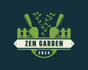 Trowel Gardening Yard logo design