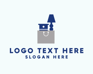 Shopping - Furniture Shopping Bag logo design