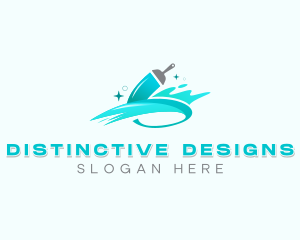 Paintbrush Interior Design logo design