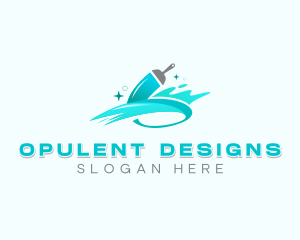 Paintbrush Interior Design logo design