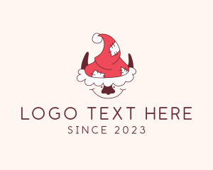 Santa Elf Christmas logo