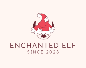 Santa Elf Christmas logo