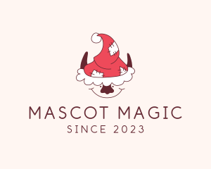 Santa Elf Christmas logo design