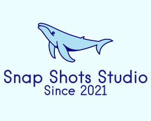 Blue Humpback Whale  logo