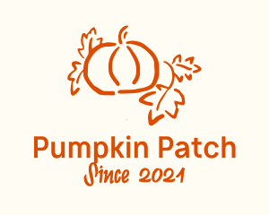 Autumn Leaf Pumpkin logo