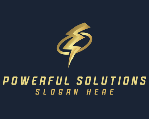 Lightning Bolt Energy logo design