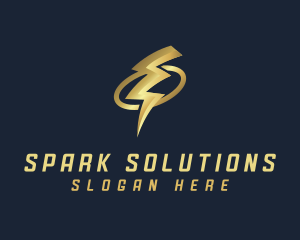 Lightning Bolt Energy logo design