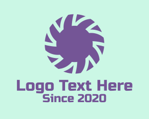 Lettermark - Violet Flower Lettermark logo design