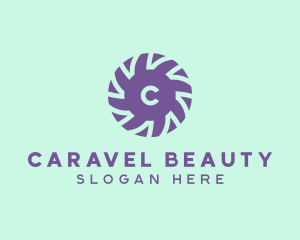 Violet Flower Pattern logo design