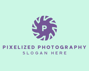 Violet Flower Pattern logo design