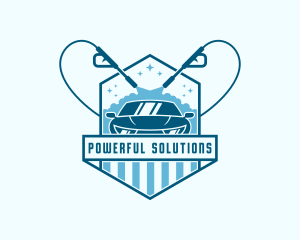 Car Power Washing Cleaning logo design