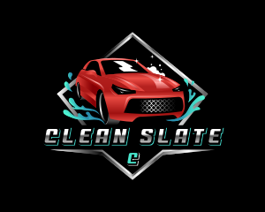 Auto Car Wash Clean logo design