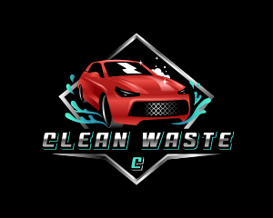 Auto Car Wash Clean logo design